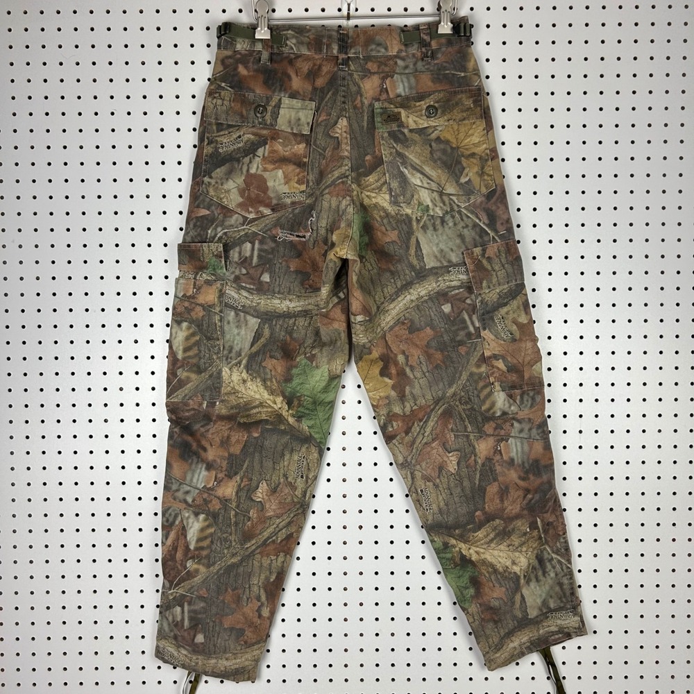 Whitewater Outdoors Advantage Timber Camo Cargo Pants Medium Made USA Baggy Read